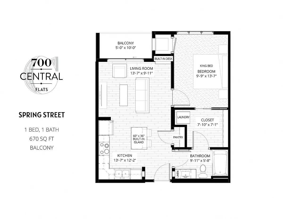 Floor plan Spring Street - FLATS