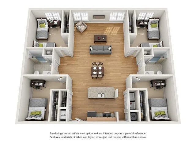 Floor plan 4X2
