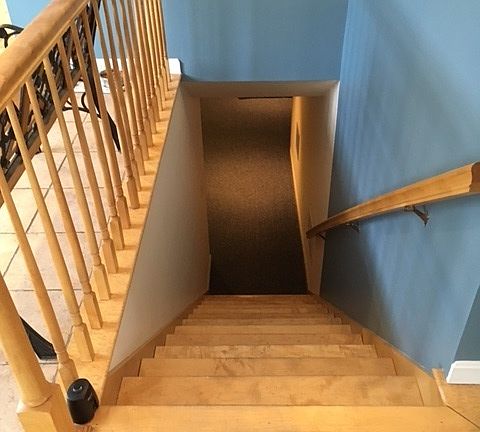 Stairs leading to Man Cave