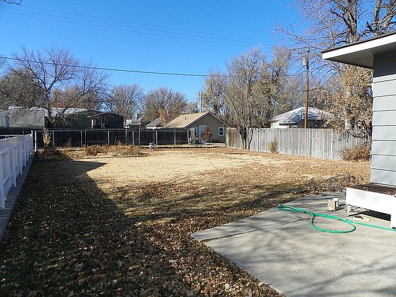 large fenced in backyard