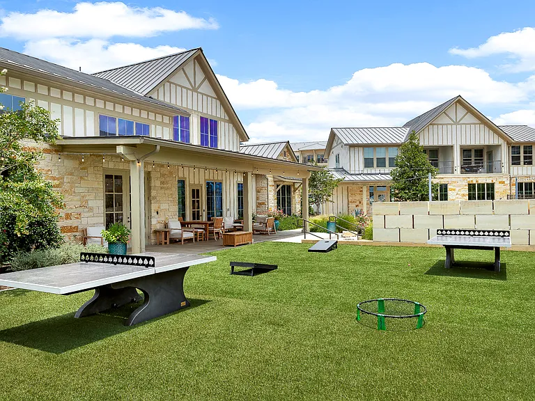 Yard Games and Covered Lounge