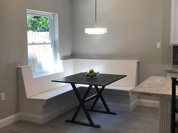 Built-in nook seating with bench storage