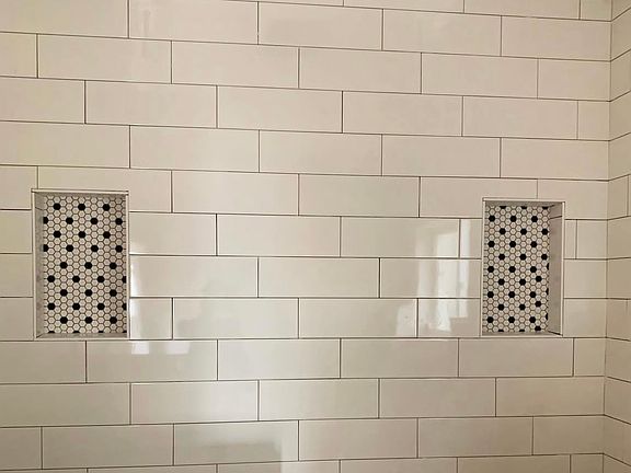 Tile is primary suite shower