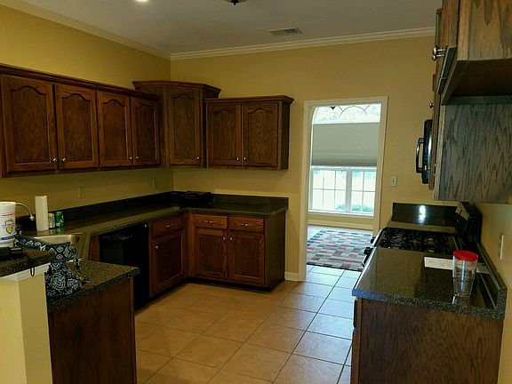 Kitchen with gas stove