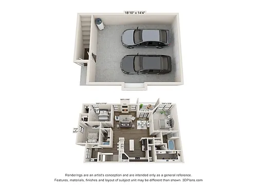 Floor plan Zinfandel Renovated