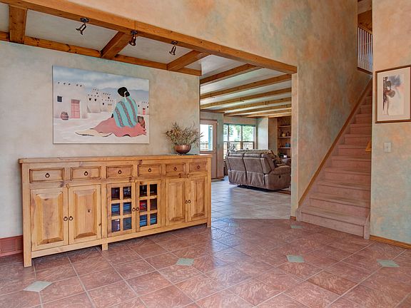 Stairs leading to bedrooms