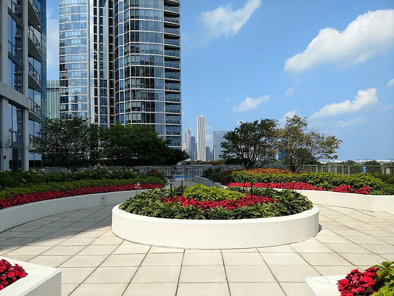 Patio in front of unit