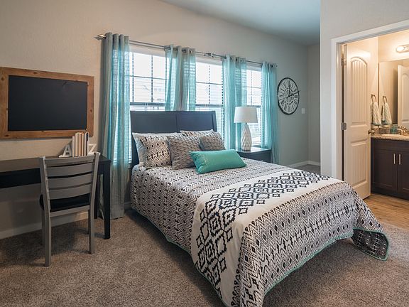Bed, night stand, desk w/ chair, dresser included