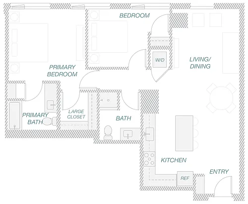 Floor plan 2-8B