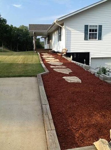 Walkway to front door