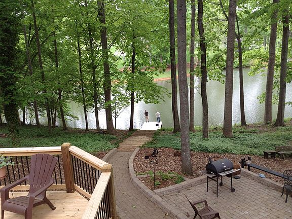 Deck View of Lake & Patio