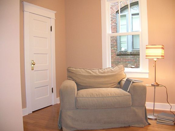 Secluded book-nook off living room