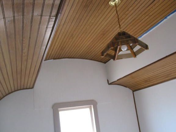 barreled cieling bedroom