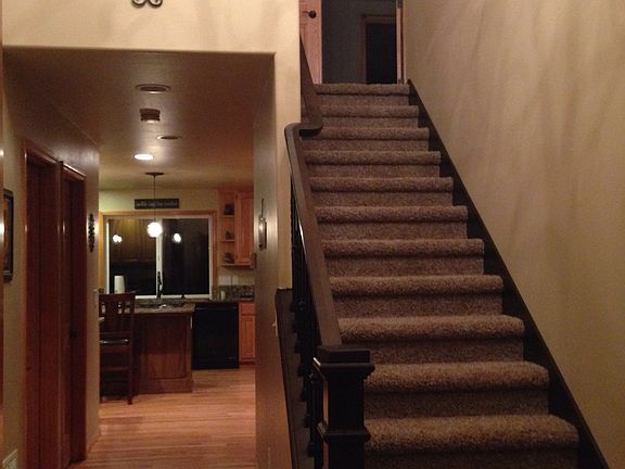 Custom railing, new carpet