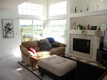 Living room with gas fireplace