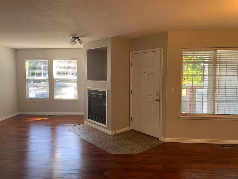 First floor family room and dining area, gas fireplace