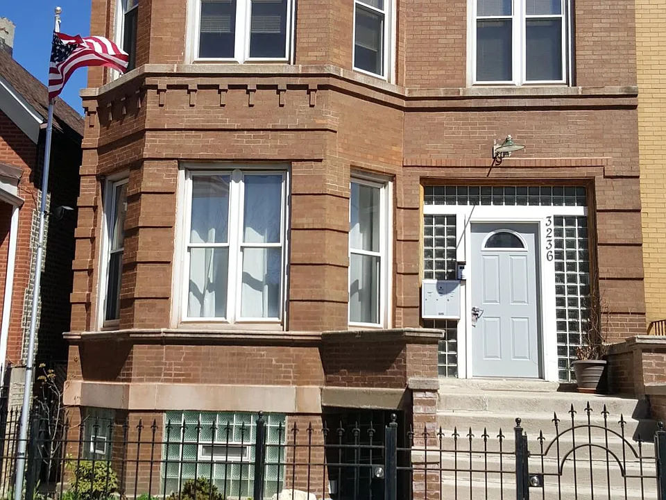Front of the building.