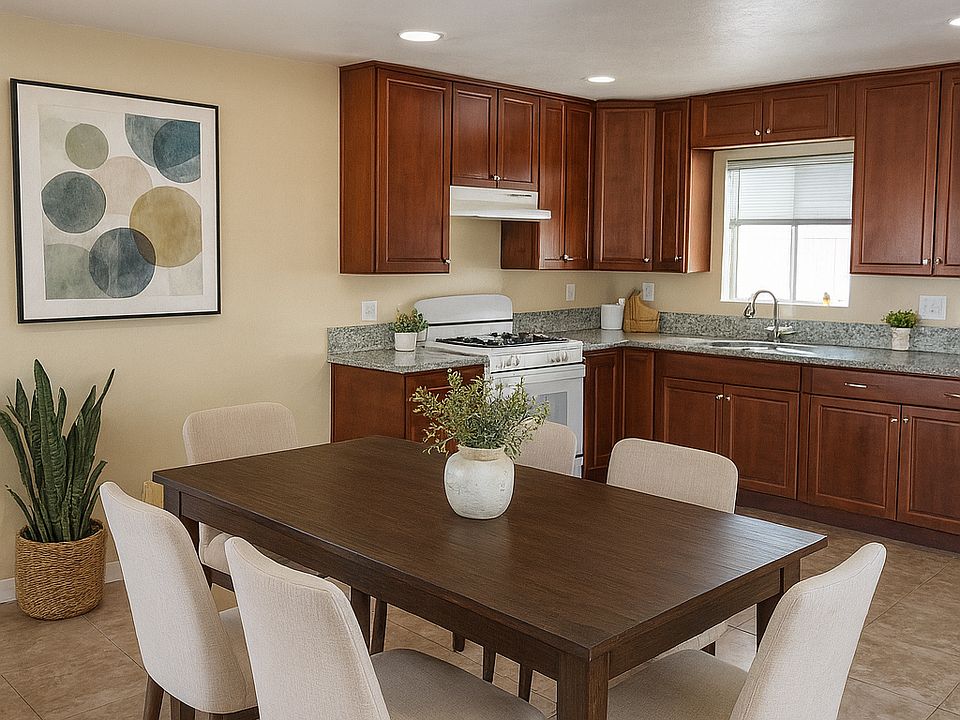 Dining room (Please note this is a rendering, property is not furnished)