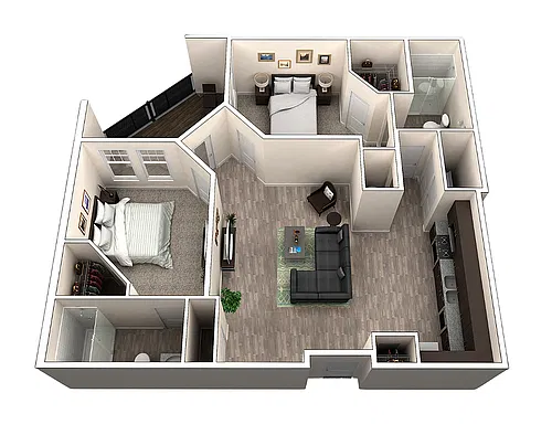 Floor plan Flat 203