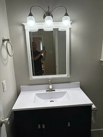 new vanity $ light fixture