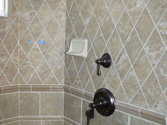 Italian tiled shower