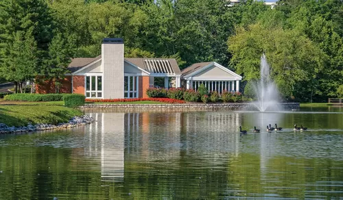 Enjoy an on-site lake, perfect for your morning walks - Hillmeade Apartment Homes