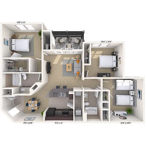 Floor plan 32B