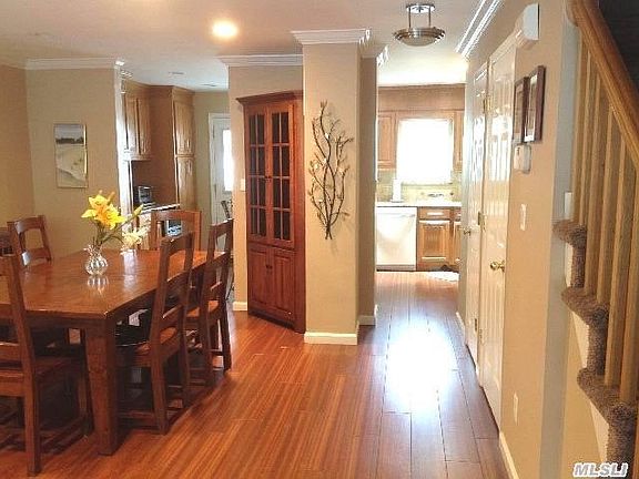 open living/dining room
