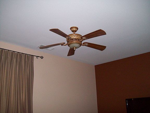 Ceiling fans throughout