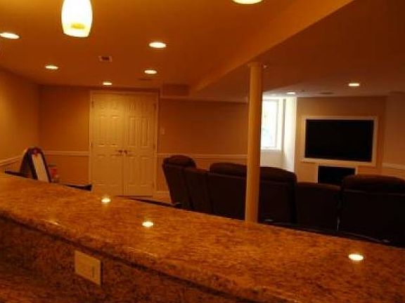 From behind Basement Bar