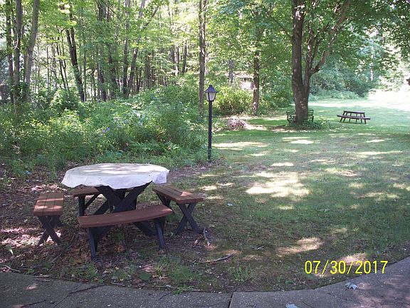 Wooded area outside your door