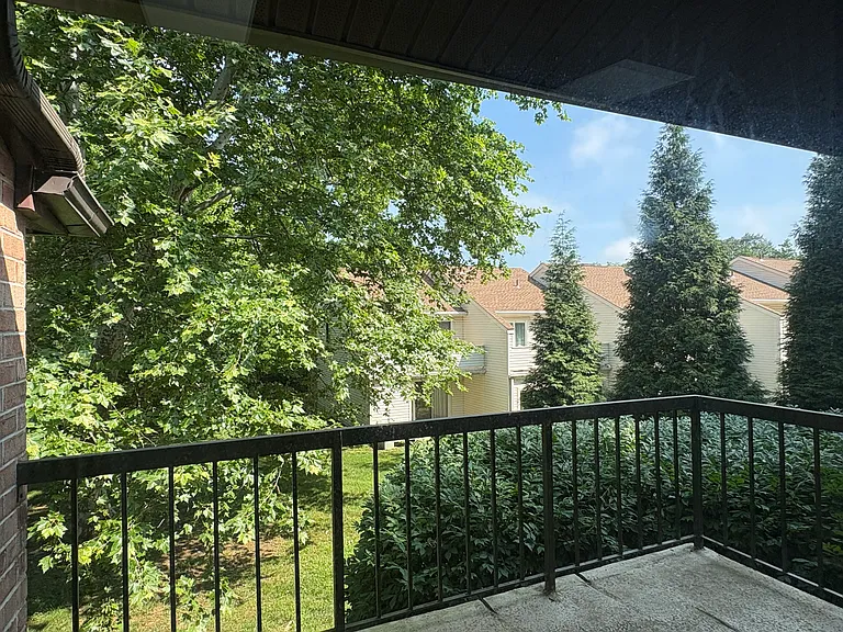 Looking out from the balcony