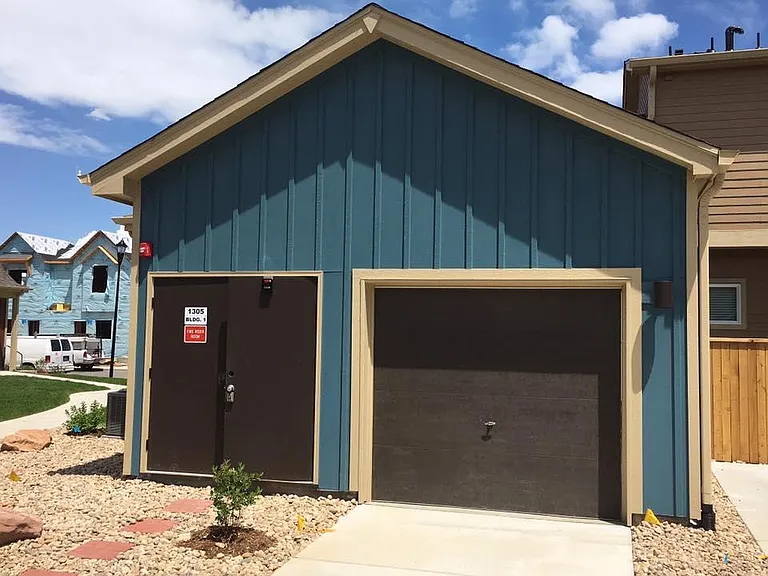 The one car garage is easily accessible from the alley behind the condo. Parking on the street is also available on Kestrel Lane across the street from the condo.