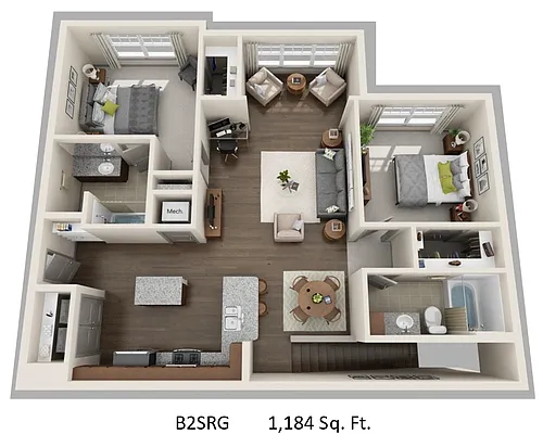 Floor plan B2SRG