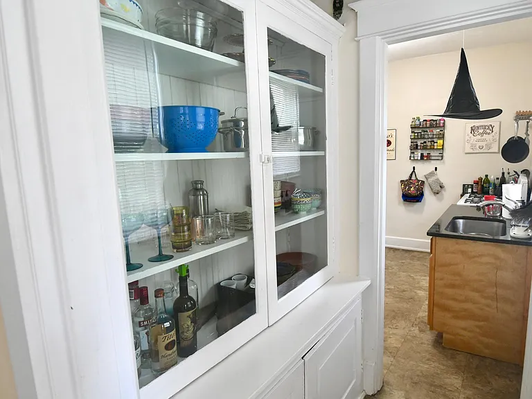 Hall with Butlers Pantry between Dining Room and Kitchen