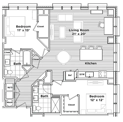 Floor plan The Portland