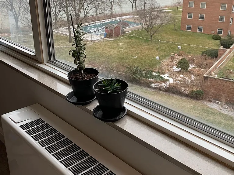View of Lake Erie from living/dining room.