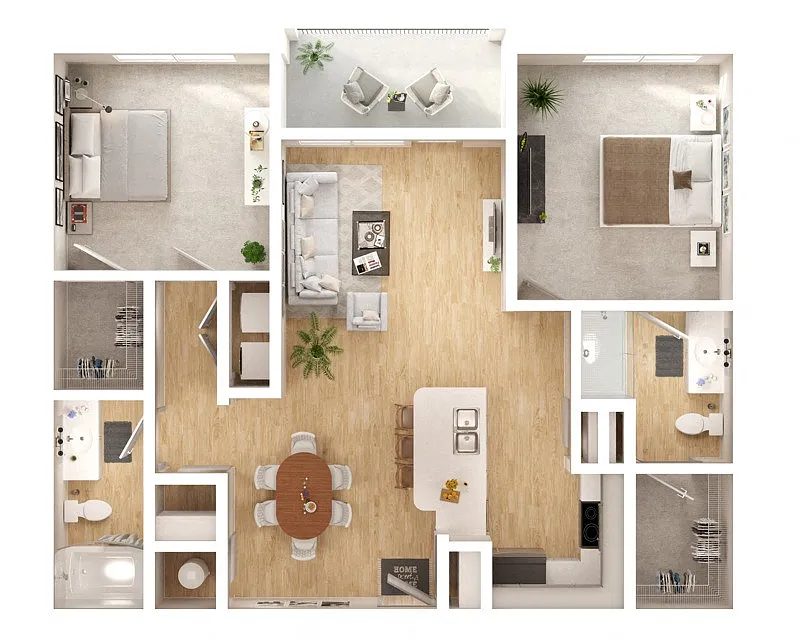Floor plan B2A