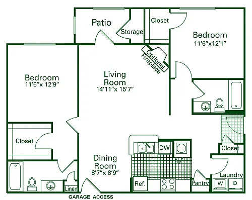 Floor plan 2C