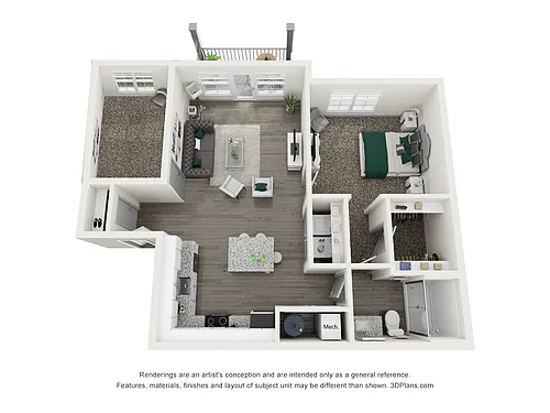 Floor plan The Elizabeth (with Den)