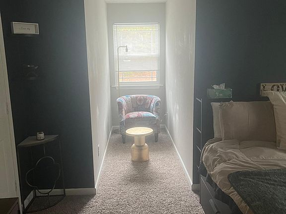 Private Bedroom with a queen bed, reading nook, and closet,