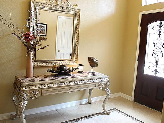 Bright ample Foyer with beautiful design on marble floors.