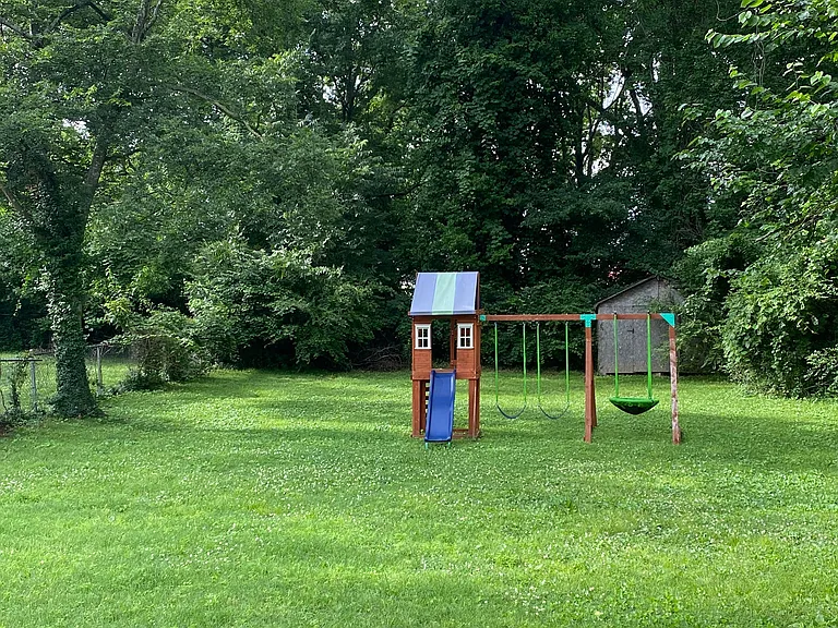 Large parklike back yard