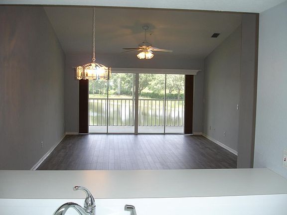 Living and dining room from kitchen.