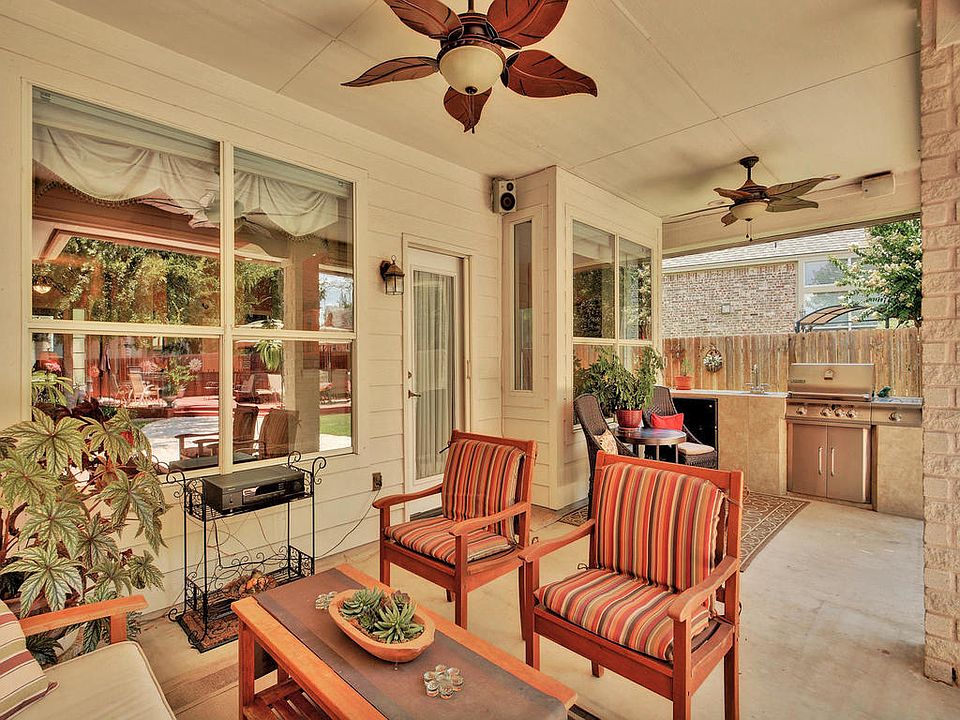 Covered back porch