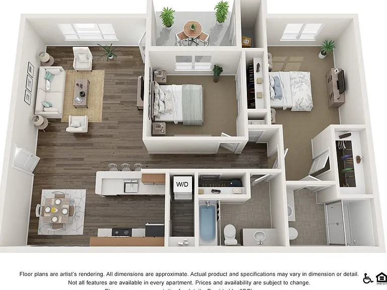 2A - 2x2 floor plan The McKenzie