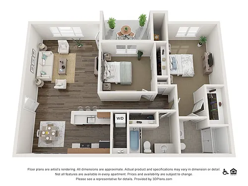 Floor plan 2A - 2X2
