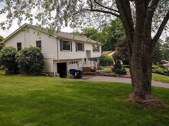 East Side View - Open Garage