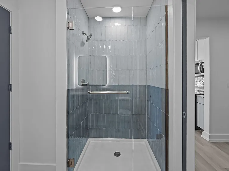 Sleek Tile in Shower