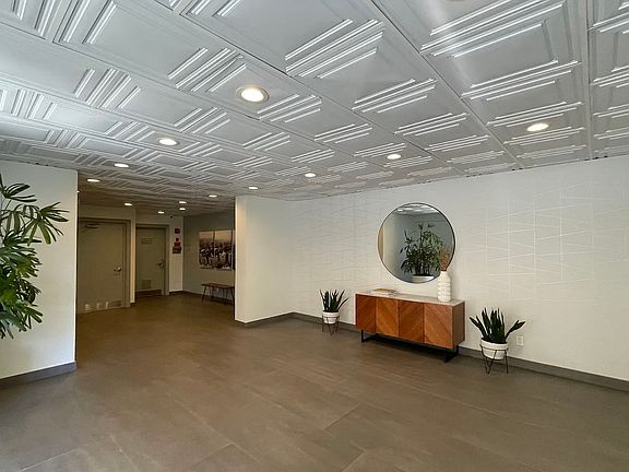 Mid-Century Front Lobby Entrance.
